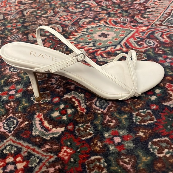 Raye minimalist strappy white heels - Picture 2 of 4